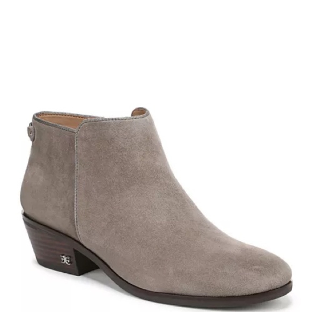 Sam Edelman Petty Ankle Boots Size 8 Classic Suede Leather Booties Everyday Wear